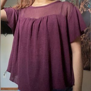 Flowy short sleeve shirt